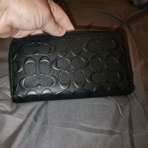 Coach zip around wallet